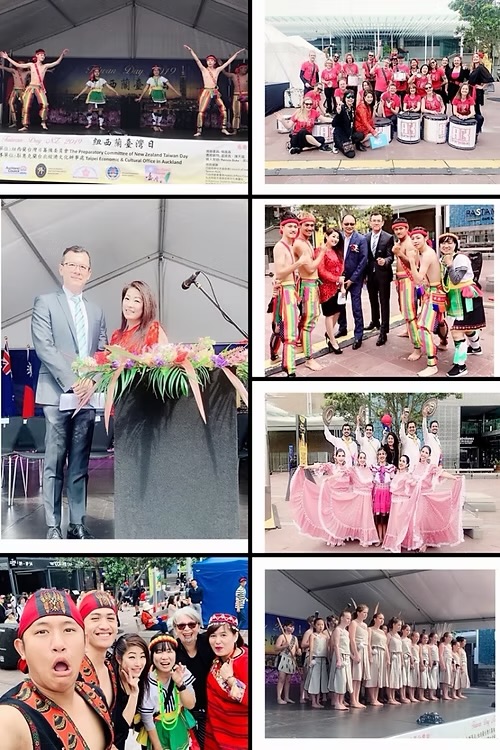 NZ Taiwan Day 2019 archival collage of performances and community gatherings