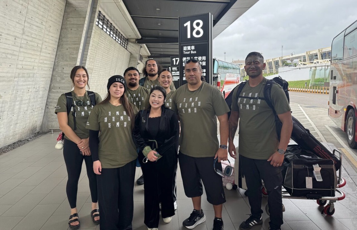 Helen with the Te Pā Tū delegation in Taiwan
